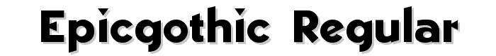 EpicGothic Regular font